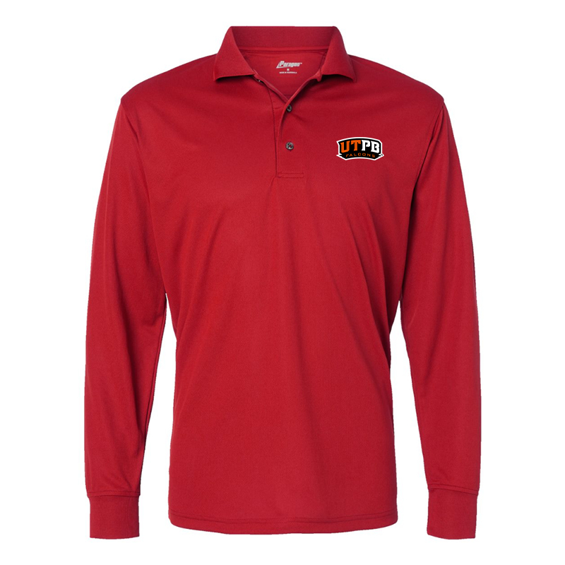 Men's  UTPB Falcons    Paragon Prescott Long Sleeve Polo
